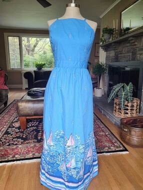 Lilly Pulitzer Charlese Halter Dress Nautical